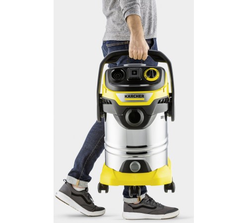 Строительный пылесос Karcher WD 6 P S V-30/6/22/T 1300Вт (уборка: сухая/сбор воды) желтый Строительный пылесос Karcher WD 6 P S V-30/6/22/T 1300Вт (уборка: сухая/сбор воды) желтый