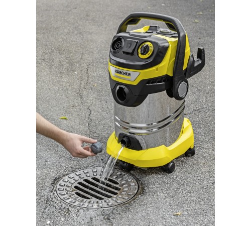 Строительный пылесос Karcher WD 6 P S V-30/6/22/T 1300Вт (уборка: сухая/сбор воды) желтый Строительный пылесос Karcher WD 6 P S V-30/6/22/T 1300Вт (уборка: сухая/сбор воды) желтый