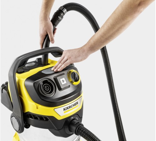 Строительный пылесос Karcher WD 6 P S V-30/6/22/T 1300Вт (уборка: сухая/сбор воды) желтый Строительный пылесос Karcher WD 6 P S V-30/6/22/T 1300Вт (уборка: сухая/сбор воды) желтый