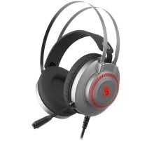 Наушники с микрофоном A4Tech Bloody J200S серый 2м мониторные USB оголовье (J200S)