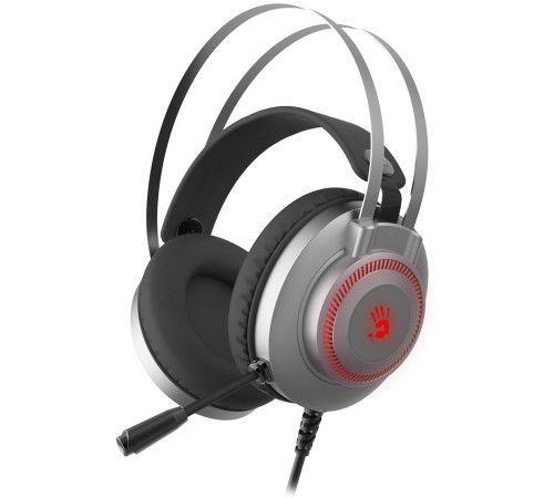 Наушники с микрофоном A4Tech Bloody J200S серый 2м мониторные USB оголовье (J200S) Наушники с микрофоном A4Tech Bloody J200S серый 2м мониторные USB оголовье (J200S)