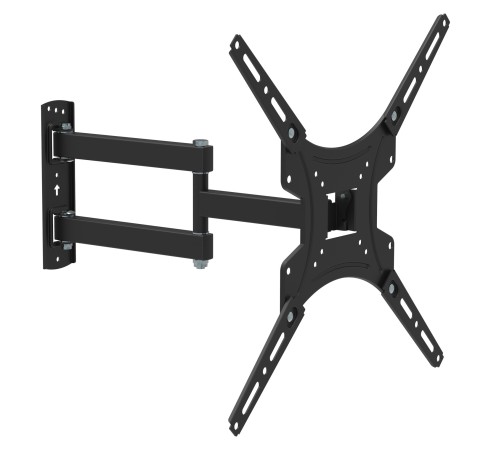 Кронштейн для телевизора Buro FL4S черный 20"-65" макс.25кг настенный поворотно-выдвижной и наклонный