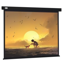 Экран Cactus 150x150см Wallscreen CS-PSW-150X150-BK 1:1 настенно-потолочный рулонный черный