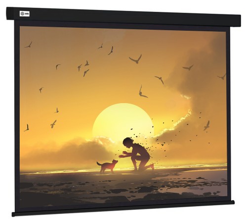 Экран Cactus 150x150см Wallscreen CS-PSW-150X150-BK 1:1 настенно-потолочный рулонный черный Экран Cactus 150x150см Wallscreen CS-PSW-150X150-BK 1:1 настенно-потолочный рулонный черный