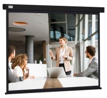 Экран Cactus 168x299см Wallscreen CS-PSW-168X299-BK 16:9 настенно-потолочный рулонный черный