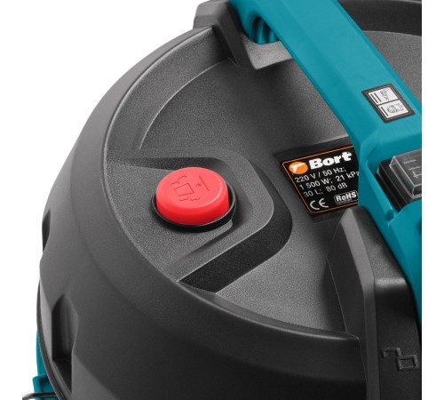Строительный пылесос Bort BSS-1530 1500Вт (уборка: сухая/влажная) черный