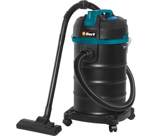 Строительный пылесос Bort BSS-1530 1500Вт (уборка: сухая/влажная) черный