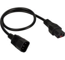 Кабель Lanmaster LAN-PP13L/14-2.0-BK C13-С14 проводник.:3x0.75мм2 2м 220В 10А (упак.:1шт) черный