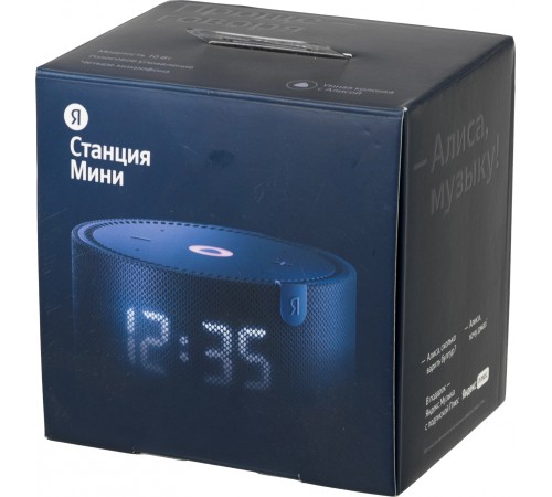 Умная колонка Yandex Станция Новая Станция Мини с часами Алиса синий 10W 1.0 BT 10м (YNDX-00020B) Умная колонка Yandex Станция Новая Станция Мини с часами Алиса синий 10W 1.0 BT 10м (YNDX-00020B)