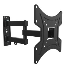 Кронштейн для телевизора Buro FL3S черный 20"-48" макс.15кг настенный поворотно-выдвижной и наклонный