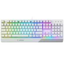 Клавиатура MSI Vigor GK30 белый USB Multimedia for gamer LED (подставка для запястий)