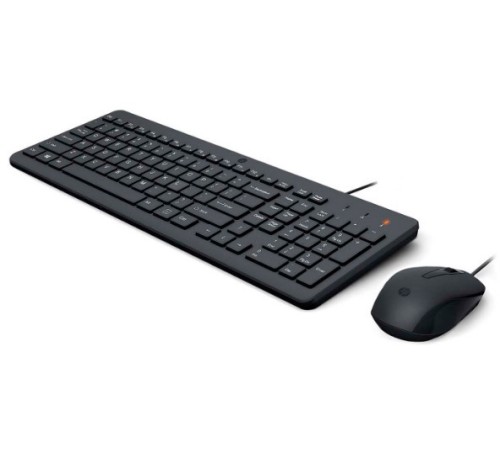 Клавиатура + мышь HP Wired Combo 150 клав:черный мышь:черный USB Клавиатура + мышь HP Wired Combo 150 клав:черный мышь:черный USB