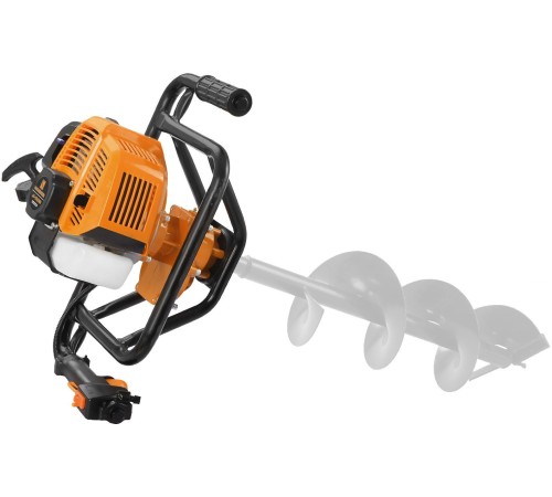 Мотобур Carver AG-152/000 бытовой 2-х такт. 1400Вт 1.9л.с. 52см3 277об/мин (01.003.00022)