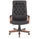 Кресло руководителя Бюрократ T-9928WALNUT/ECO черный эко.кожа крестовина металл/дерево