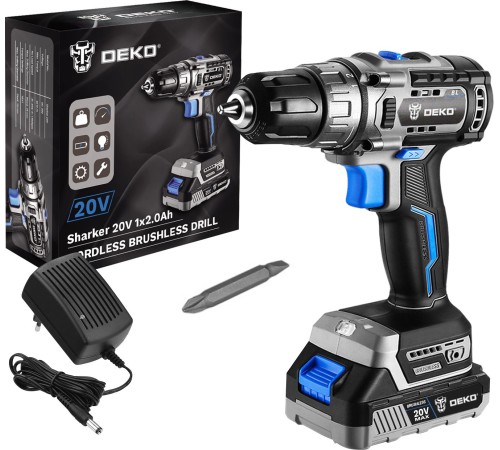 Дрель-шуруповерт Deko Sharker 20Вт аккум. патрон:быстрозажимной (063-4037) Дрель-шуруповерт Deko Sharker 20Вт аккум. патрон:быстрозажимной (063-4037)