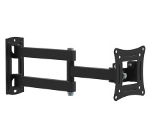 Кронштейн для телевизора Buro FL2S черный 15"-29" макс.12кг настенный поворотно-выдвижной и наклонный