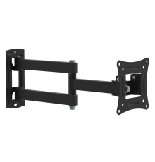 Кронштейн для телевизора Buro FL2S черный 15"-29" макс.12кг настенный поворотно-выдвижной и наклонный