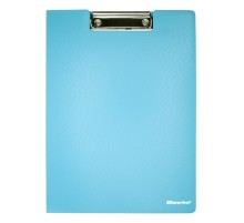 Папка клип-борд Silwerhof 957024 A4 полипропилен вспененный 1.8мм голубой с крышкой