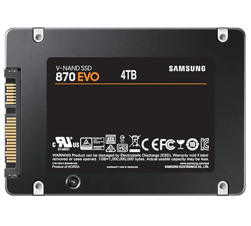 Накопитель SSD Samsung SATA III 4Tb MZ-77E4T0BW 870 EVO 2.5"