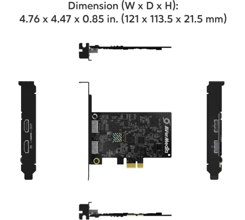 Плата видеозахвата внутренняя AVER Media Live Streamer ULTRA HD, GC571, RTL Плата видеозахвата внутренняя AVER Media Live Streamer ULTRA HD, GC571, RTL