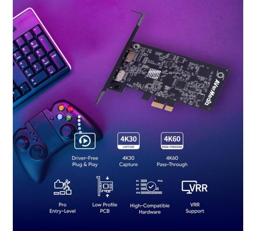 Плата видеозахвата внутренняя AVER Media Live Streamer ULTRA HD, GC571, RTL Плата видеозахвата внутренняя AVER Media Live Streamer ULTRA HD, GC571, RTL