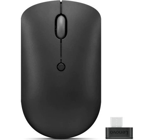 Мышь Lenovo 400 черный оптическая (2400dpi) беспроводная USB-C (3but)