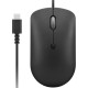 Мышь Lenovo 400 черный оптическая (2400dpi) USB-C (3but)