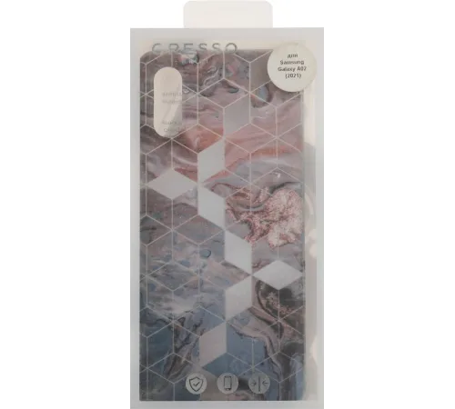Чехол (клип-кейс) Gresso для Samsung Galaxy A02 Meridian золотистый/синий (GR17AAAE8918)