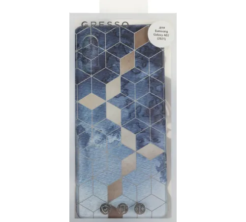 Чехол (клип-кейс) Gresso для Samsung Galaxy A02 Meridian синий (GR17AAAE8919)