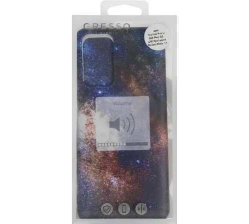 Чехол (клип-кейс) Gresso для Xiaomi Poco M4 Pro 5G Meridian черный (GR17AAAE8992)