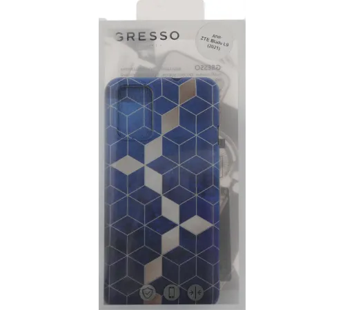 Чехол (клип-кейс) Gresso для ZTE Blade L9 Meridian синий (GR17AAAE9050)