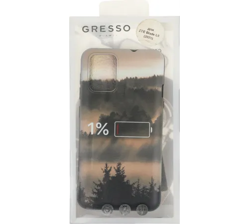 Чехол (клип-кейс) Gresso для ZTE Blade L9 Meridian черный/бежевый (GR17AAAE9056)