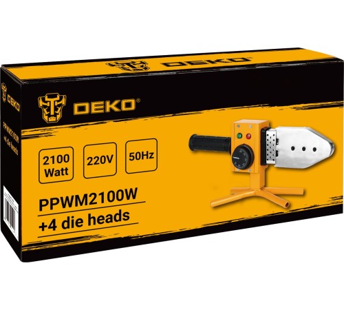 Сварочный аппарат для пластиковых труб Deko PPWM2100W раструбная 2100кВт (кейс в комплекте) Сварочный аппарат для пластиковых труб Deko PPWM2100W раструбная 2100кВт (кейс в комплекте)