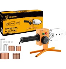 Сварочный аппарат для пластиковых труб Deko PPWM2100W раструбная 2100кВт (кейс в комплекте)