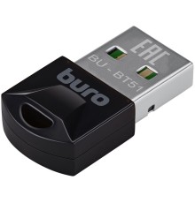 Адаптер USB Buro BU-BT51 Bluetooth 5.1+EDR class 1.5 20м черный