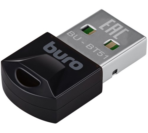 Адаптер USB Buro BU-BT51 Bluetooth 5.1+EDR class 1.5 20м черный Адаптер USB Buro BU-BT51 Bluetooth 5.1+EDR class 1.5 20м черный