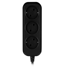Сетевой удлинитель SunWind SW-PE33-B 3м (3 розетки) черный (пакет ПЭ)