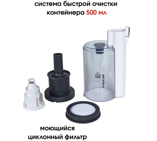 Пылесос ручной Supra VCS-5095 белый