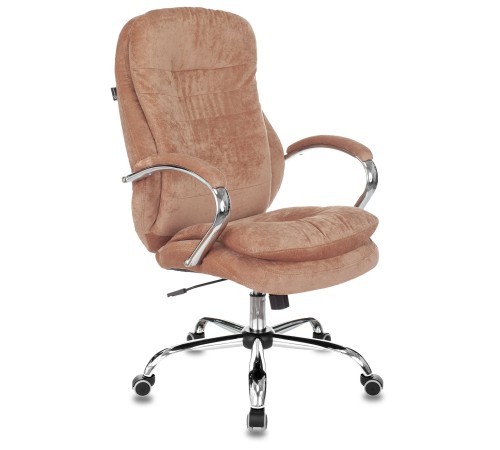 Кресло руководителя Бюрократ T-9950SL Fabric светло-коричневый Velvet 90 крестовина металл хром Кресло руководителя Бюрократ T-9950SL Fabric светло-коричневый Velvet 90 крестовина металл хром