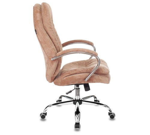 Кресло руководителя Бюрократ T-9950SL Fabric светло-коричневый Velvet 90 крестовина металл хром Кресло руководителя Бюрократ T-9950SL Fabric светло-коричневый Velvet 90 крестовина металл хром
