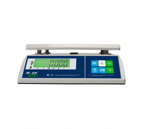 Фасовочные настольные весы M-ER 326 AFU-6.1 "Post III" LCD, белые, 6кг. (3734)