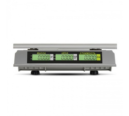 Фасовочные настольные весы M-ER 326 AC-32.5 "Slim" LCD белые, 32кг.(3041)