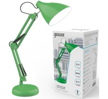 Светильник Gauss GT0033 настольный на струбцине/основание E27 зеленый 60Вт
