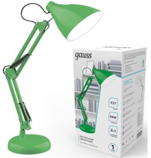 Светильник Gauss GT0033 настольный на струбцине/основание E27 зеленый 60Вт