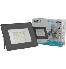 Прожектор уличный Gauss Elementary 613100250 светодиодный 50Втчерный