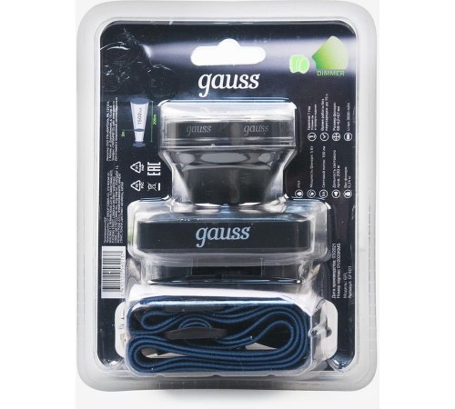 Фонарь налобный Gauss GFL401 черный 5Вт лам.:светодиод. (GF401) Фонарь налобный Gauss GFL401 черный 5Вт лам.:светодиод. (GF401)