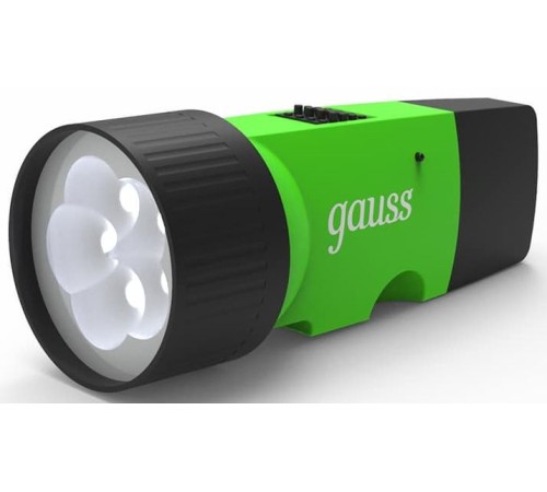 Фонарь ручной Gauss GFL103 черный 1Вт лам.:светодиод. (GF103) Фонарь ручной Gauss GFL103 черный 1Вт лам.:светодиод. (GF103)