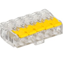 Клемма IEK СМК UKZ60-415-050 5x 0.2-0.4мм2 дл.19.2мм ш.30.4мм желтый/серый (упак.:50шт)