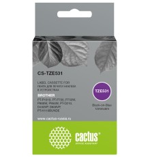 Картридж ленточный Cactus CS-TZE531 TZe-531 черный для Brother PT-P1010, PT-P700, P750W, P900W, P950W, PT-D210, D450VP, D600VP, PT-H110BUNDE