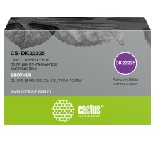 Картридж ленточный Cactus CS-DK22225 DK-22225 черный для Brother QL-800, 810W, 820, QL-570, 710W, 720NW